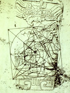 Izapa Stela 4 Geometry. Measurements are increments of 49.5 cm. the Royal Babylonian Cubit
