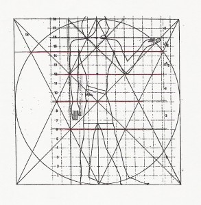 Egyptian figure inside Geometry planning Egyptian figure inside Geometry planning
